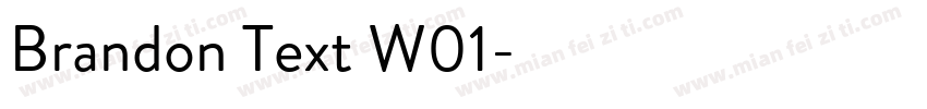 Brandon Text W01字体转换
